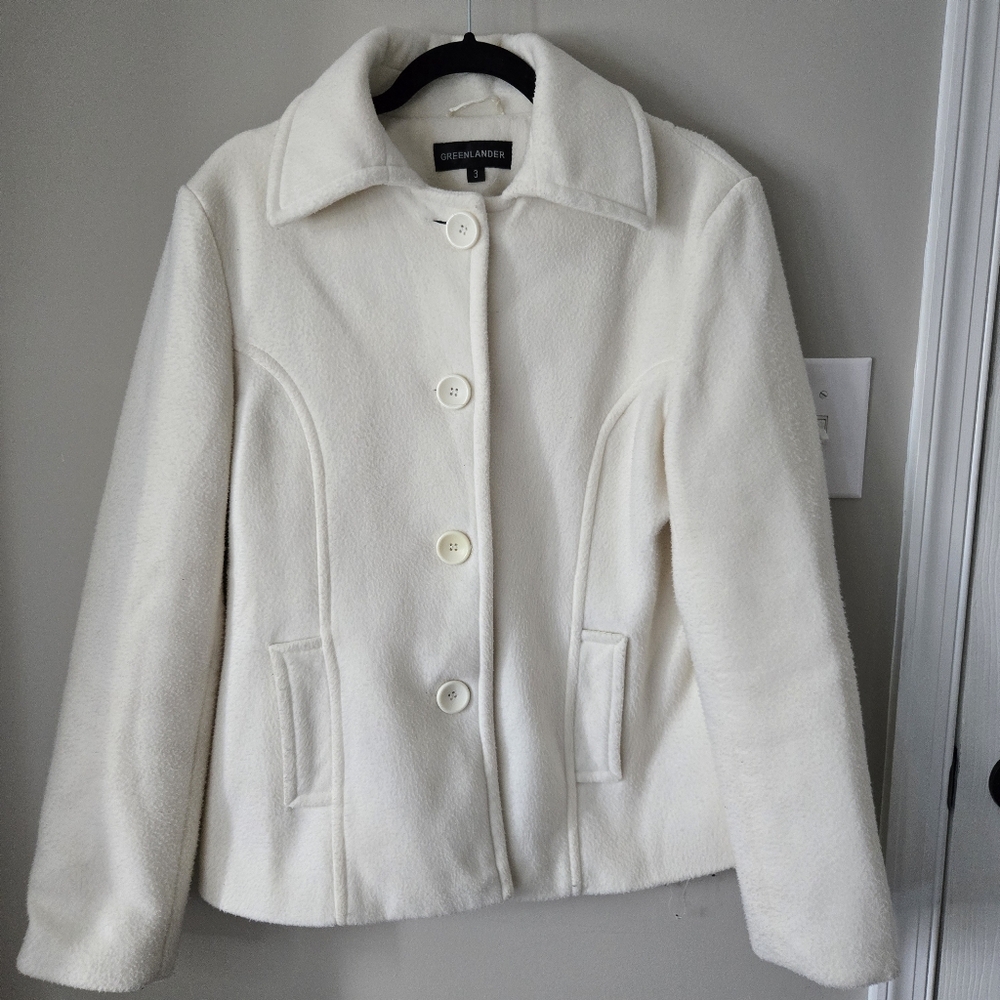 Vintage Greenlander Sz 3 (S/M) Cream Pea Coat
